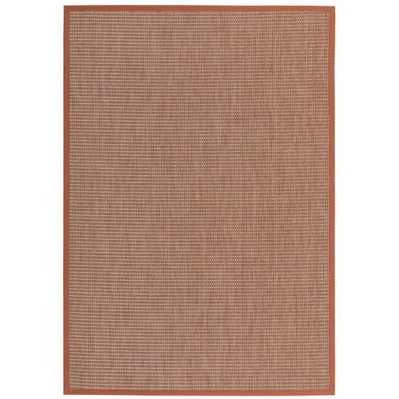 

Alfombra vinílica de PVC de salón para exterior terracota rústica de 140x200 cm