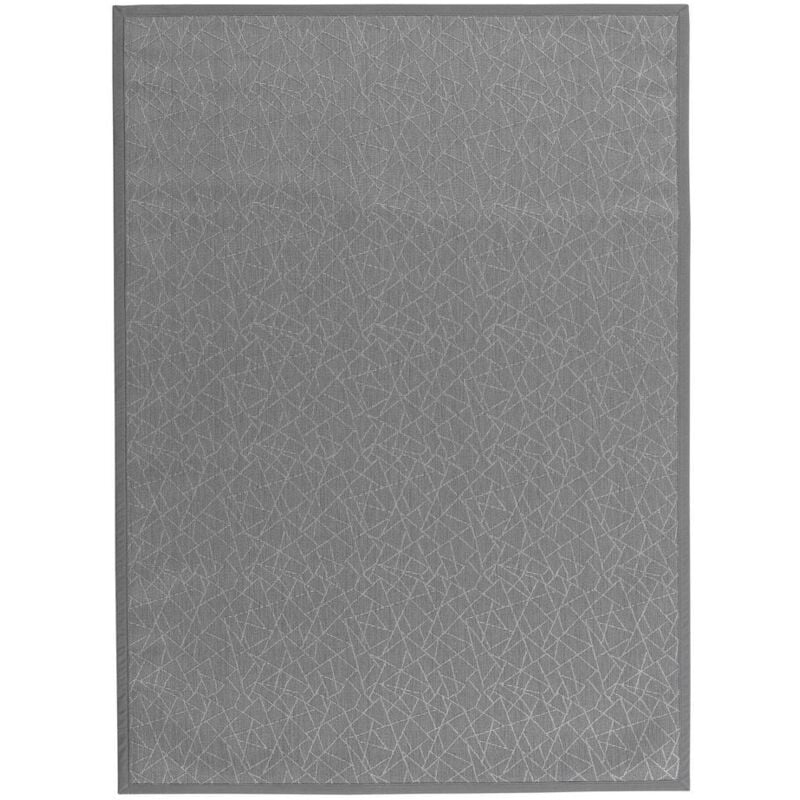 

Alfombra vinílica de PVC para exterior gris contemporánea de 180x250 cm
