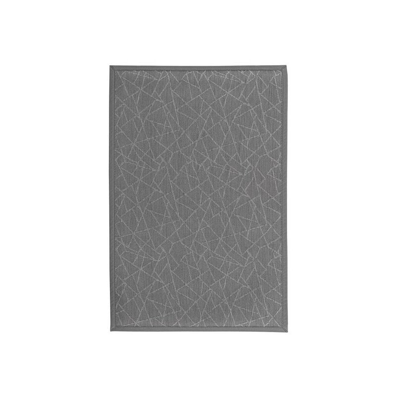 

Alfombra vinílica de PVC para exterior gris contemporánea de 60x90 cm