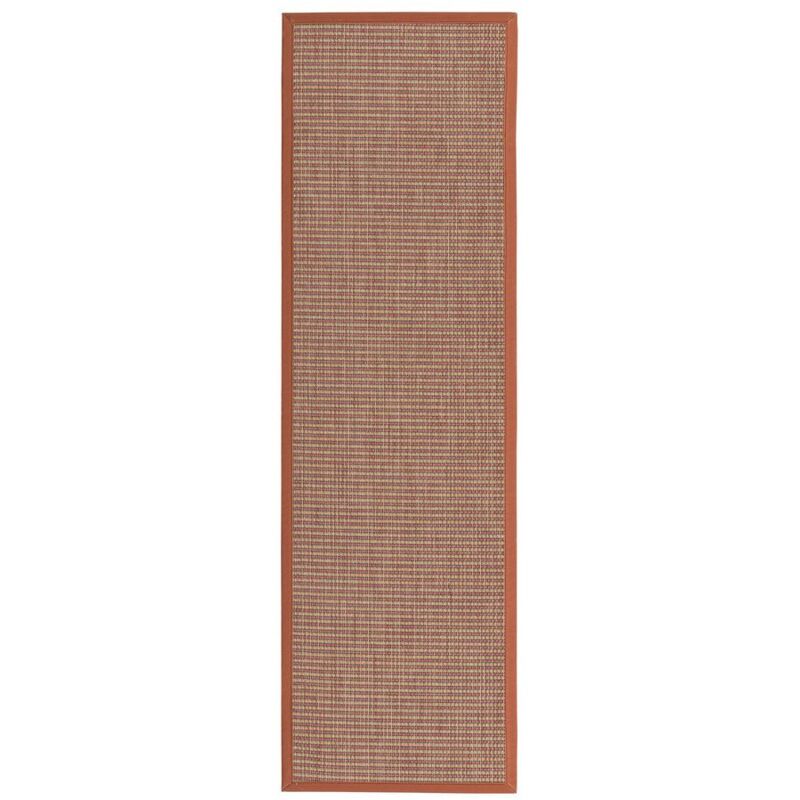 

Alfombra vinílica de PVC para exterior terracota rústica de60x200 cm