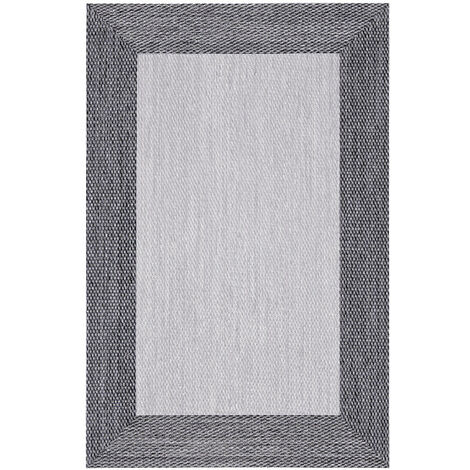 Alfombra vinílica acolchada, alfombra estampada de PVC, lavable y  antideslizante Redonda Gris, 80 cm de diámetro