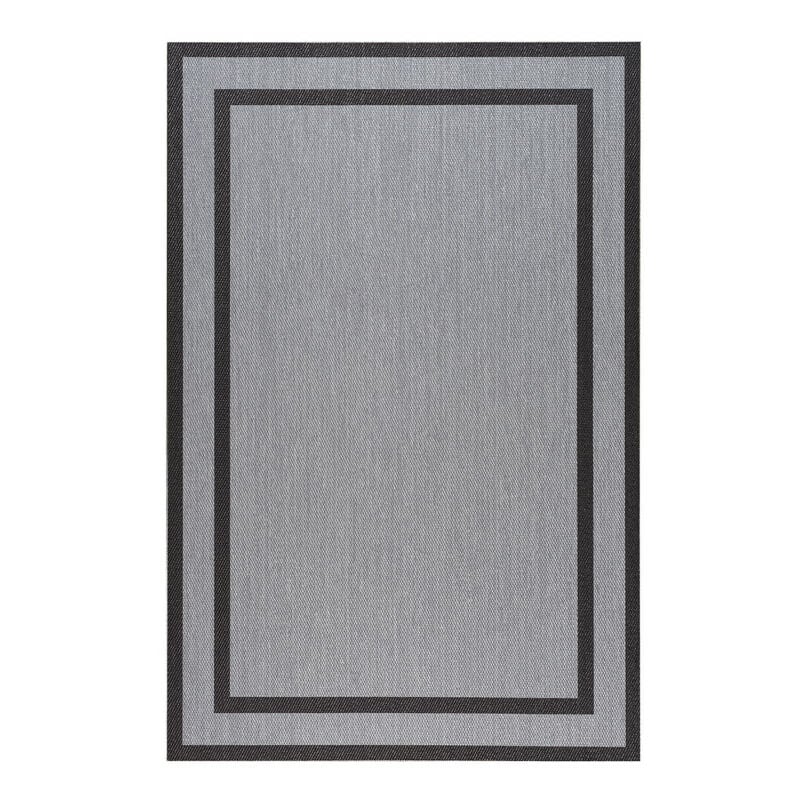 

Alfombra vinílica Deblon, alfombra PVC antideslizante, para interior y exterior Rectángulos Gris, 200 x 290cm