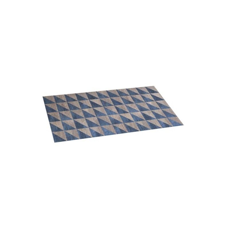 

Alfombra vinílica Croma 50x110cm Wood Geom Blue