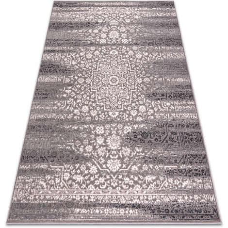Alfombra Wool ANGEL 7888 / 52023 Rosetón vintage gris / beige beige 240x340 cm