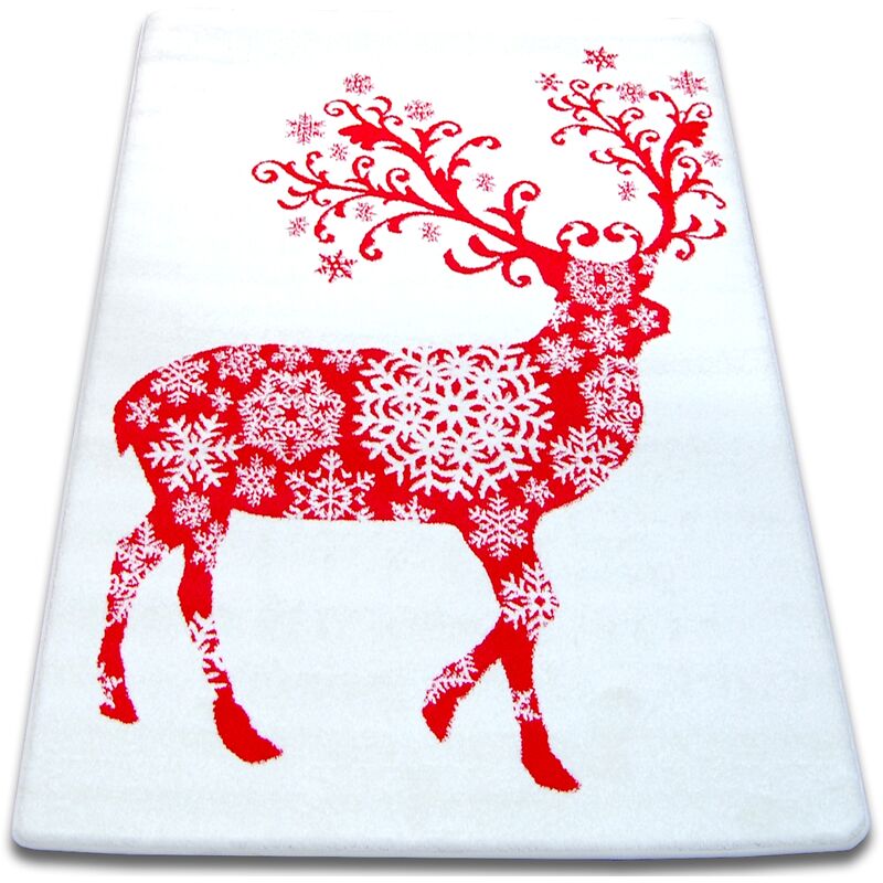 

Alfombra XMAS - F788 crema/rojo Blanco 80x150 cm