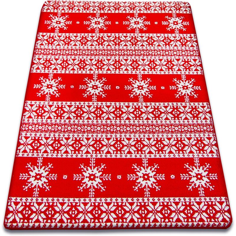 

Alfombra XMAS - F808 rojo/crema Tonos de rojo 100x170 cm