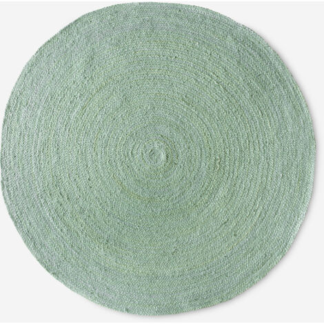 ALFOMBRA YUTE REDONDA VERDE Ø140CM