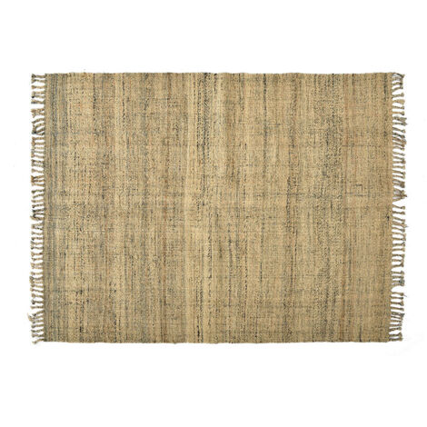 ALFOMBRA YUTE TARTÁN NATURAL 200X200CM