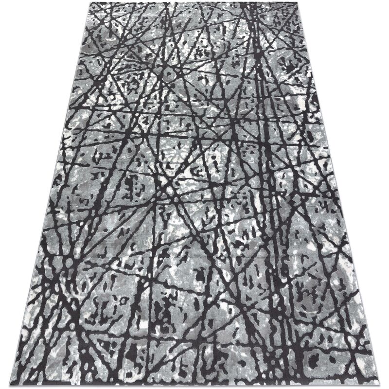 

Alfombra ZARA 0W7053 P50 140 - Structural dos niveles de vellón gris Tonos de gris y plata 160x230 cm