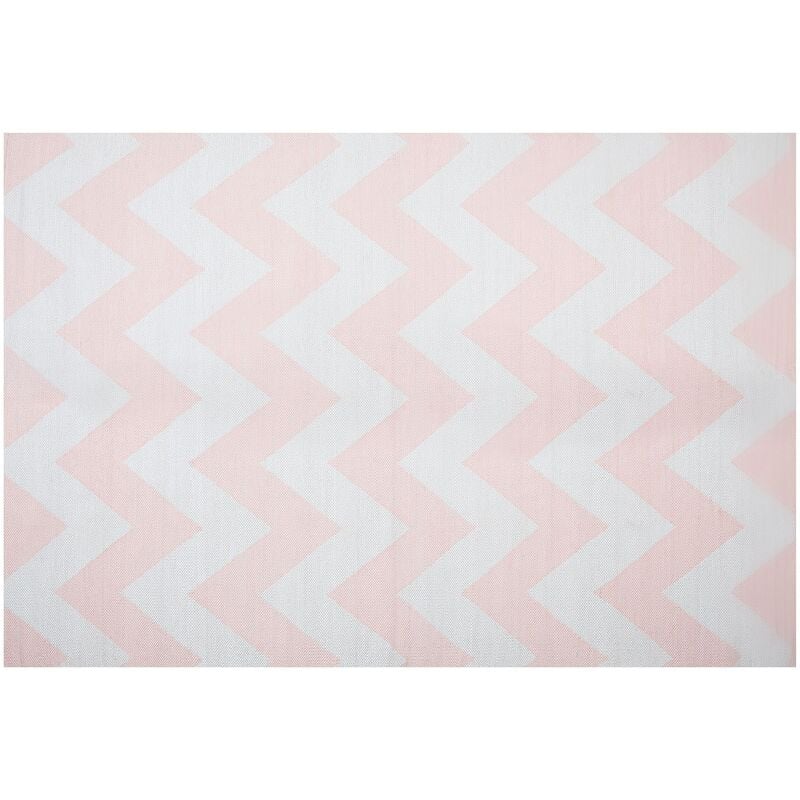 

Alfombra zig zag rosa 160x230 cm KONARLI