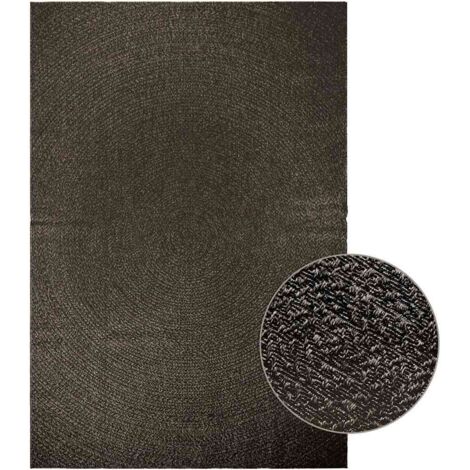 Alfombra ZIZUR apariencia yute interior exterior antracita