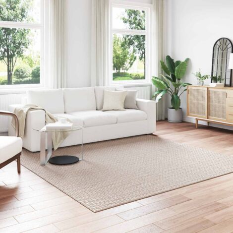 Alfombras de área Cuadrado FARO Crema 240 x 240 cm Poliéster