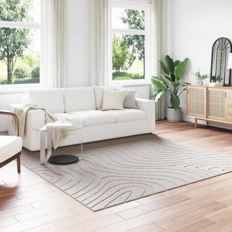 Alfombras de área Cuadrado PALMERAS Crema 240 x 240 cm