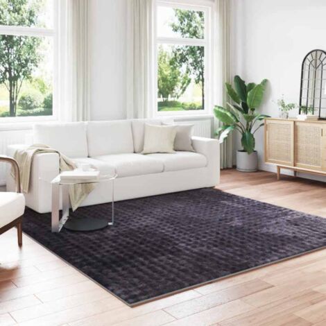 Alfombras de área Cuadrado SIROLO Beige 120 x 120 cm Poliéster