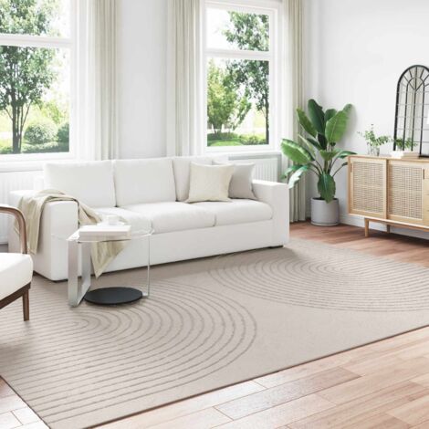 Alfombras de área GALATI Crema 340 x 240 cm Poliéster
