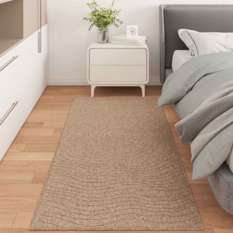 Alfombras de área Moiré AGIRA Natural 150 x 80 cm Poliéster