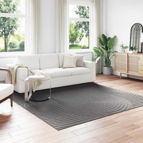 Alfombras de área PALMERAS Antracita 240 x 240 cm Poliéster