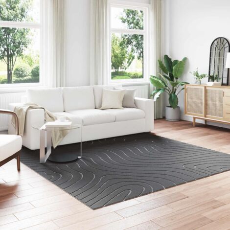 Alfombras de área PALMERAS Antracita 240 x 240 cm Poliéster