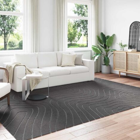 Alfombras de área PALMERAS Antracita 280 x 200 cm Poliéster