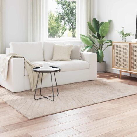 Alfombras de área PALMERAS Beige 120 x 170 cm Poliéster