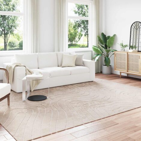 Alfombras de área PALMERAS Beige 200 x 280 cm Poliéster