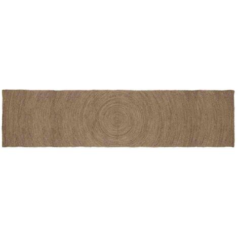Alfombras de área Rectangular Gris 80 x 400 cm yute