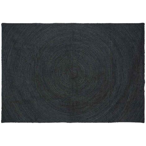 Alfombras de área Rectangular Gris oscuro 200 x 290 cm yute