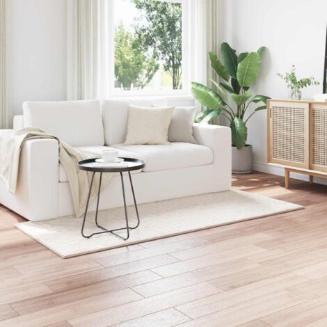 Alfombras de área Rectangular SIROLO Crema 150 x 80 cm