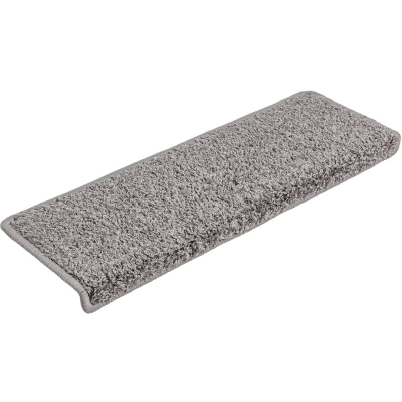 

Alfombras de peldaños de escalera 15 uds gris 65x25 cm - Gris - Vidaxl