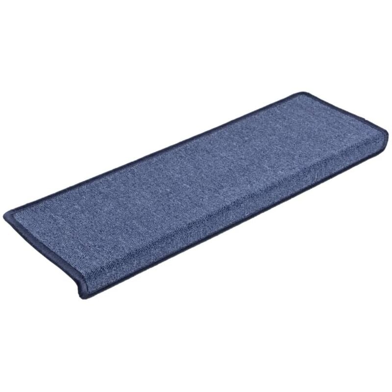

Alfombras de peldaños de escalera 15 uds azul 65x25 cm - Azul - Vidaxl