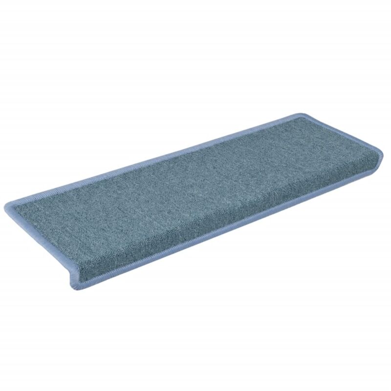 

Alfombras de peldaños de escalera 15 uds azul 65x25 cm - Azul - Vidaxl