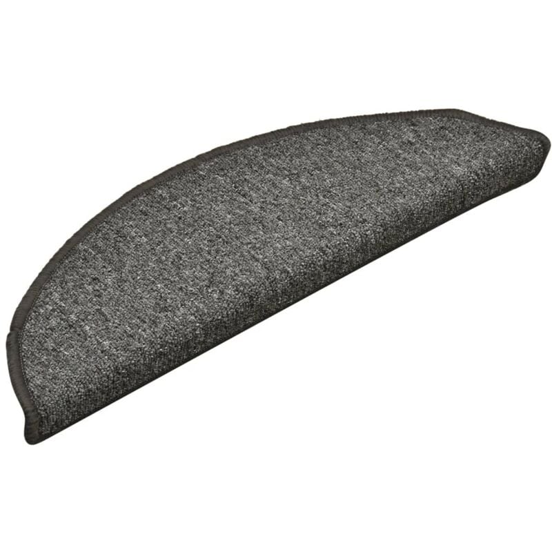 

Alfombras de peldaños de escalera 15 uds gris oscuro 56x17x3 cm - Gris - Vidaxl