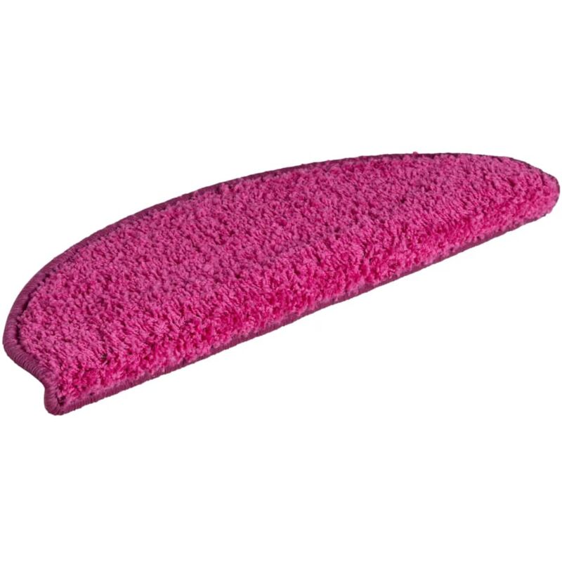 

Alfombras de peldaños de escalera 15 uds rosa 65x21x4 cm - Rosa - Vidaxl