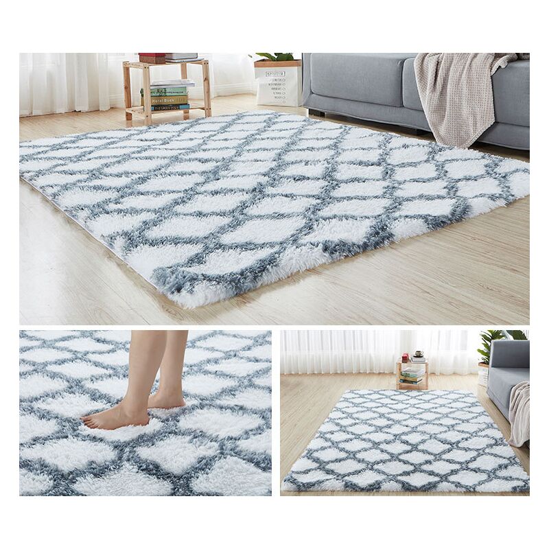 

Alfombras mullidas de Interior súper Suaves y mullidas de Terciopelo Linda Alfombra de Dormitorio mullidaAdecuado para salón Dormitorio baño sofá