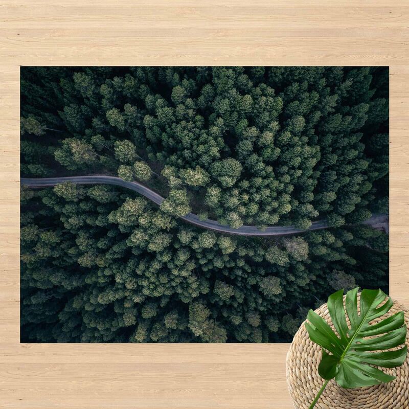 

Alfombras vinílicas - Aerial Image - Forest road From Above - Apaisado 3:4 Dimensión LxA: 45cm x 60cm