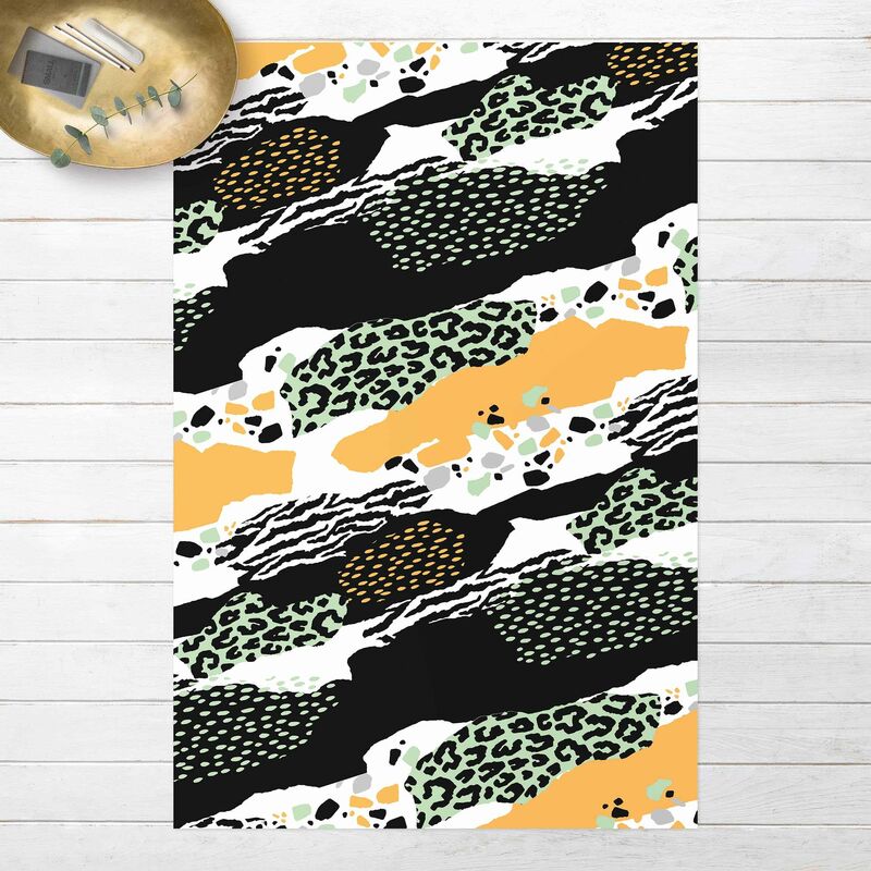 

Alfombras vinílicas - Animal Print Zebra Tiger Leopard Africa - Alto 3:2 Dimensión LxA: 150cm x 100cm