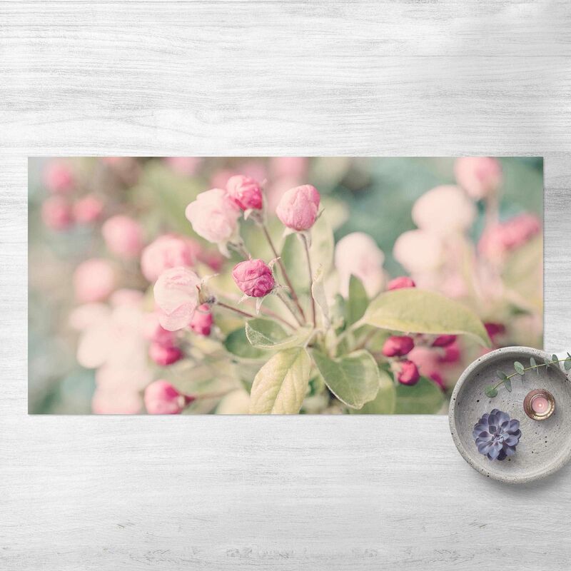 

Alfombras vinílicas - Apple Blossom Bokeh Light Pink - Apaisado 1:2 Dimensión LxA: 60cm x 120cm