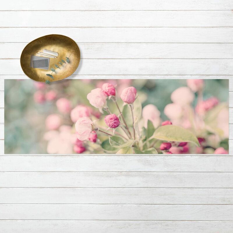 

Alfombras vinílicas - Apple Blossom Bokeh Light Pink - Panorama Formato apaisado Dimensión LxA: 60cm x 180cm