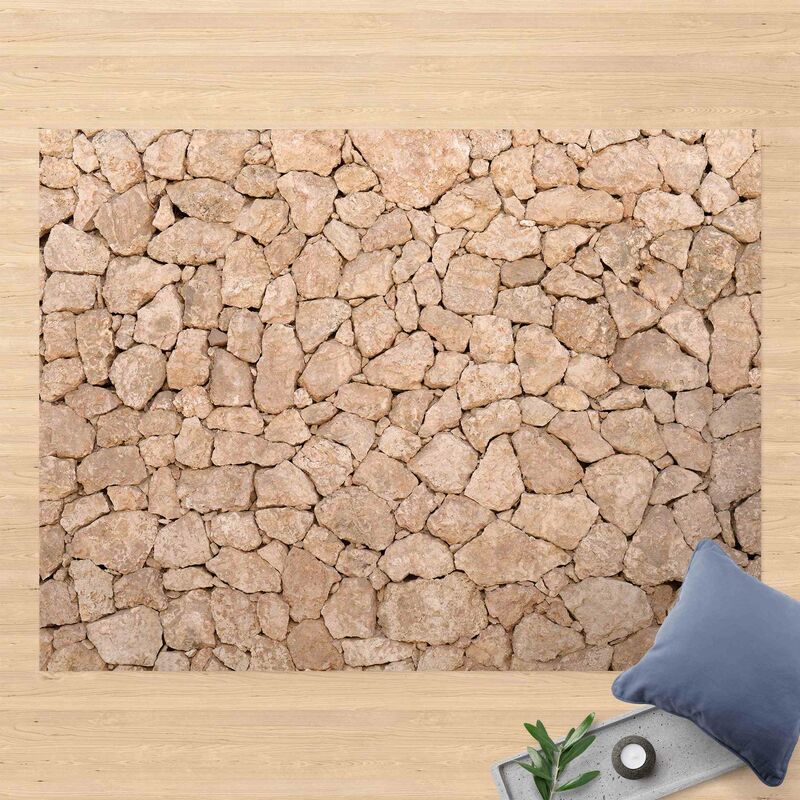 

Alfombras vinílicas - Apulia Stonewall - Ancient Stone Wall Of Large Stones - Apaisado 3:4 Dimensión LxA: 45cm x 60cm