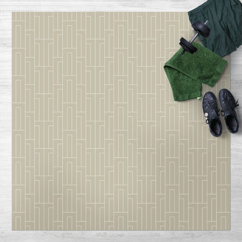

Alfombras vinílicas - Art Deco Aqueduct Pattern - Cuadrado 1:1 Dimensión LxA: 80cm x 80cm