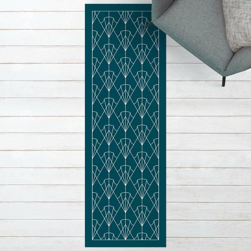 

Bilderwelten - Alfombras vinílicas - Art Deco Pattern Arrows With Border - Panorámico Dimensión LxA: 270cm x 90cm
