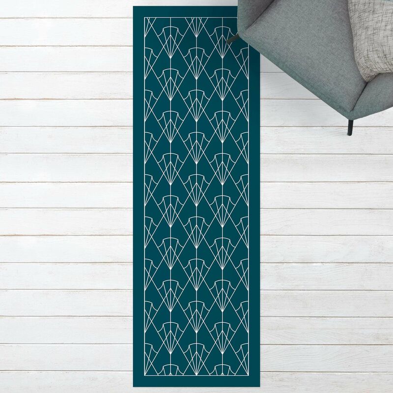 

Alfombras vinílicas - Art Deco Pattern Arrows With Border - Panorámico Dimensión LxA: 150cm x 50cm