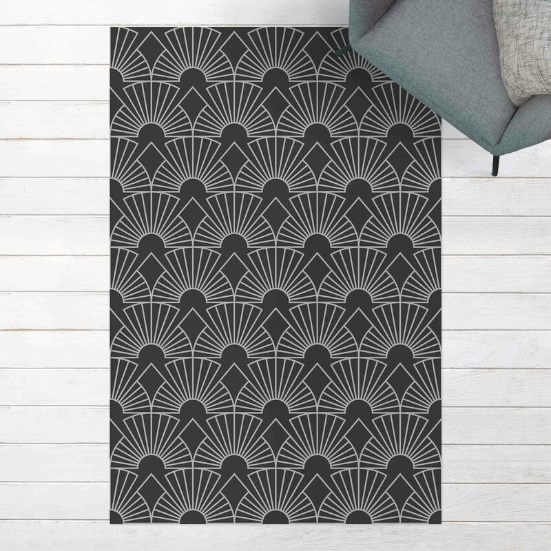 

Alfombras vinílicas - Art Deco Radial Arches Line Pattern - Alto 3:2 Dimensión LxA: 180cm x 120cm