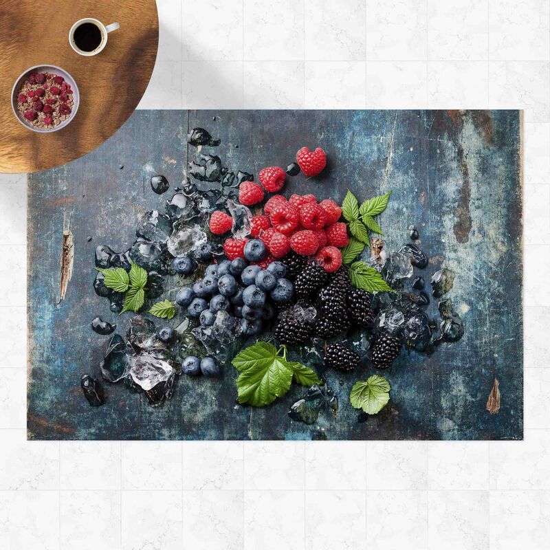 

Alfombras vinílicas - Berry Mix With Ice Cubes Wood - Apaisado 2:3 Dimensión LxA: 120cm x 180cm