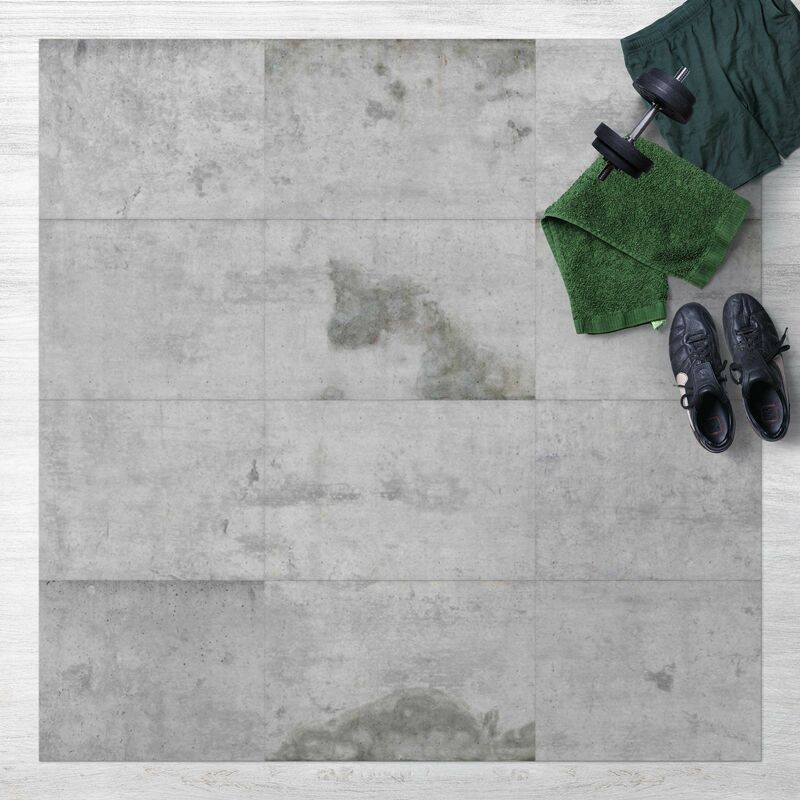 

Alfombras vinílicas - Big Concrete Slabs - Cuadrado 1:1 Dimensión LxA: 140cm x 140cm