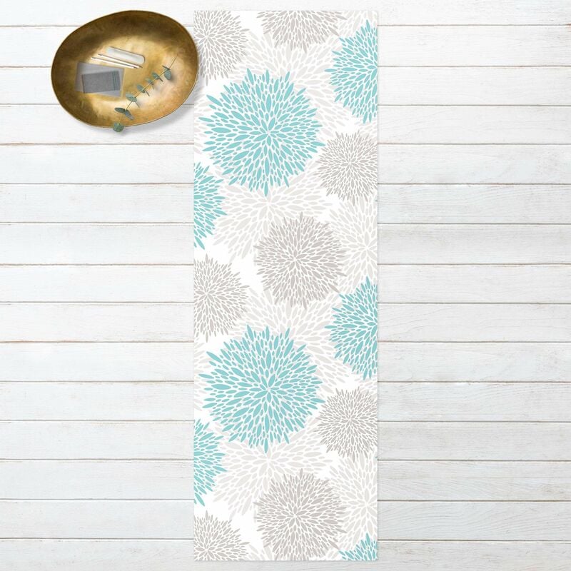 

Alfombras vinílicas - Big Drawn Dandelion In Blue - Panorámico Dimensión LxA: 180cm x 60cm