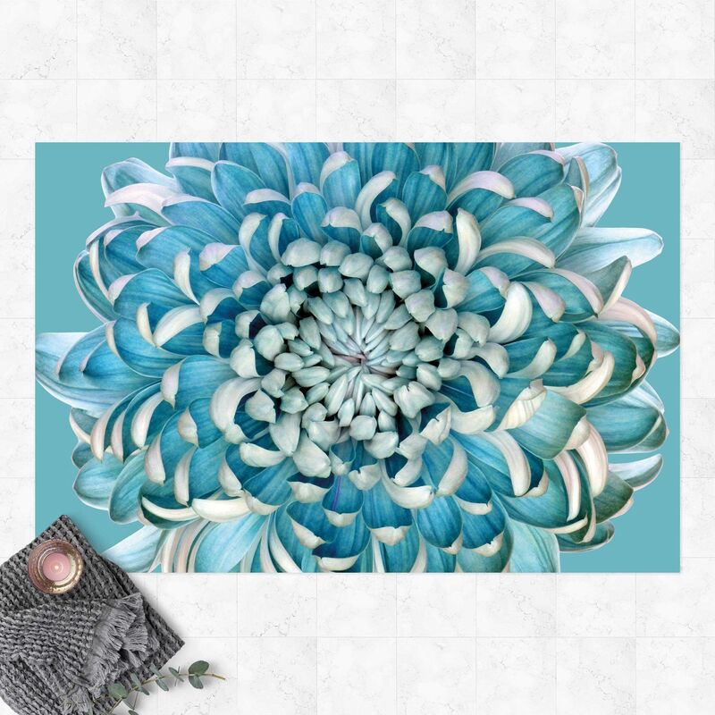 

Alfombras vinílicas - Blue Chrysanthemum - Apaisado 2:3 Dimensión LxA: 80cm x 120cm