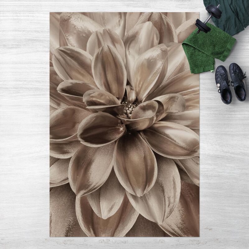 

Alfombras vinílicas - Bronze Dahlias Dream - Alto 3:2 Dimensión LxA: 150cm x 100cm