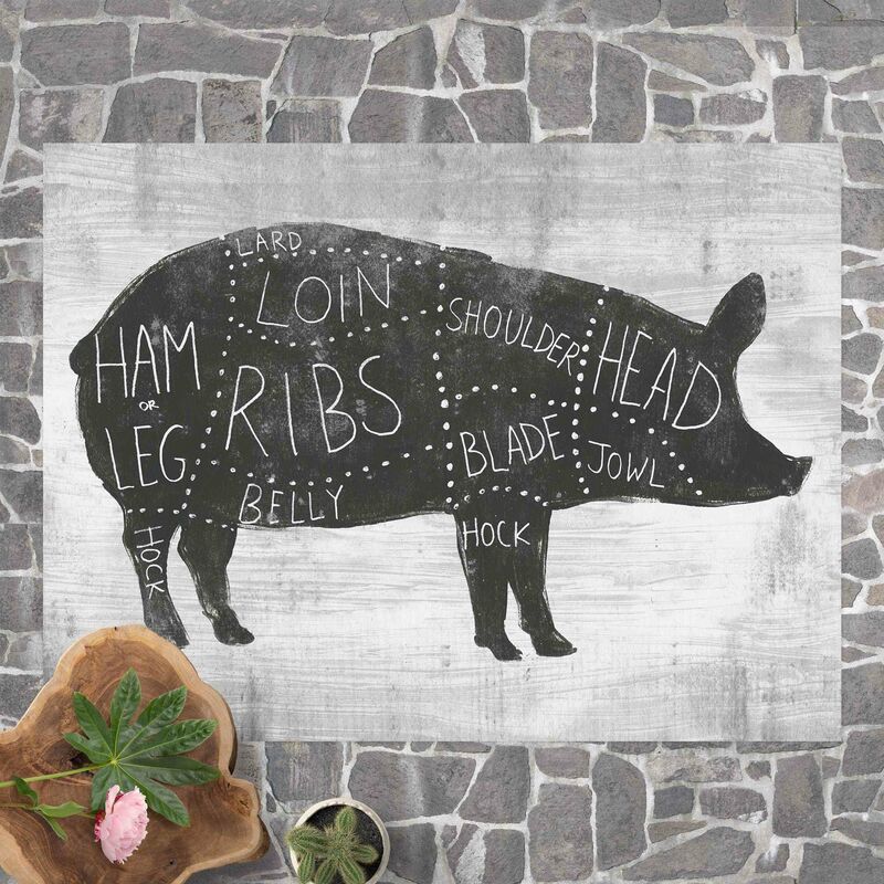 

Alfombras vinílicas - Butcher's Display - Pork - Apaisado 3:4 Dimensión LxA: 45cm x 60cm