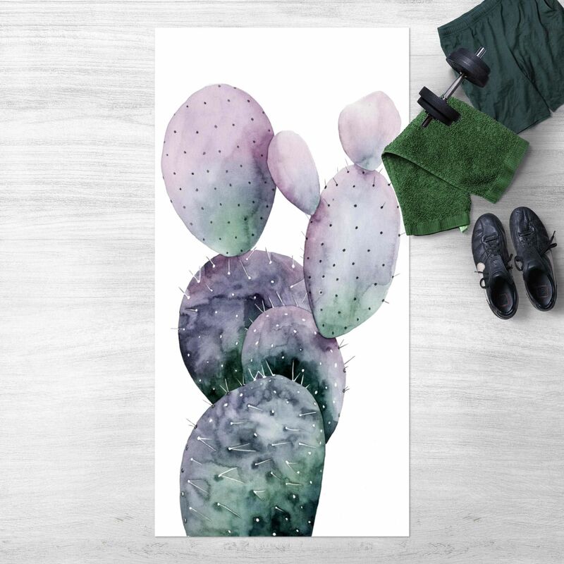 

Bilderwelten - Alfombras vinílicas - Cactus In Purple I - Alto 2:1 Dimensión LxA: 160cm x 80cm